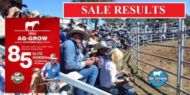 AG-GROW ELITE HORSE SALE RESULTS