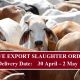 LIVE EXPORT SLAUGHTER ORDER