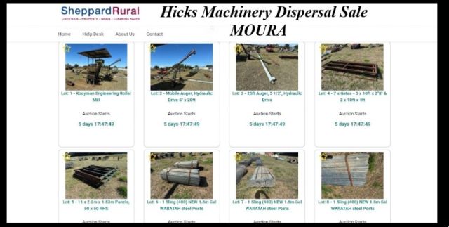 Hicks Machinery Dispersal Sale