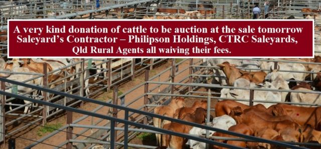 A very kind donation of cattle to be auctioned