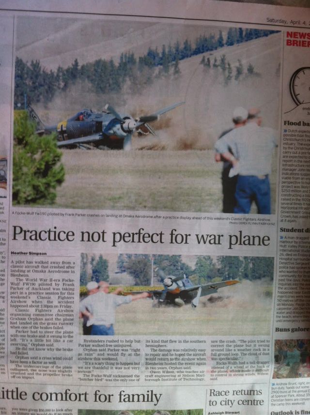 Walked away from Air Crash