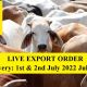 Go to LIVE EXPORT ORDER