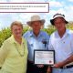 Go to John and Annette Henwood from "Fossil Downs" Receive award